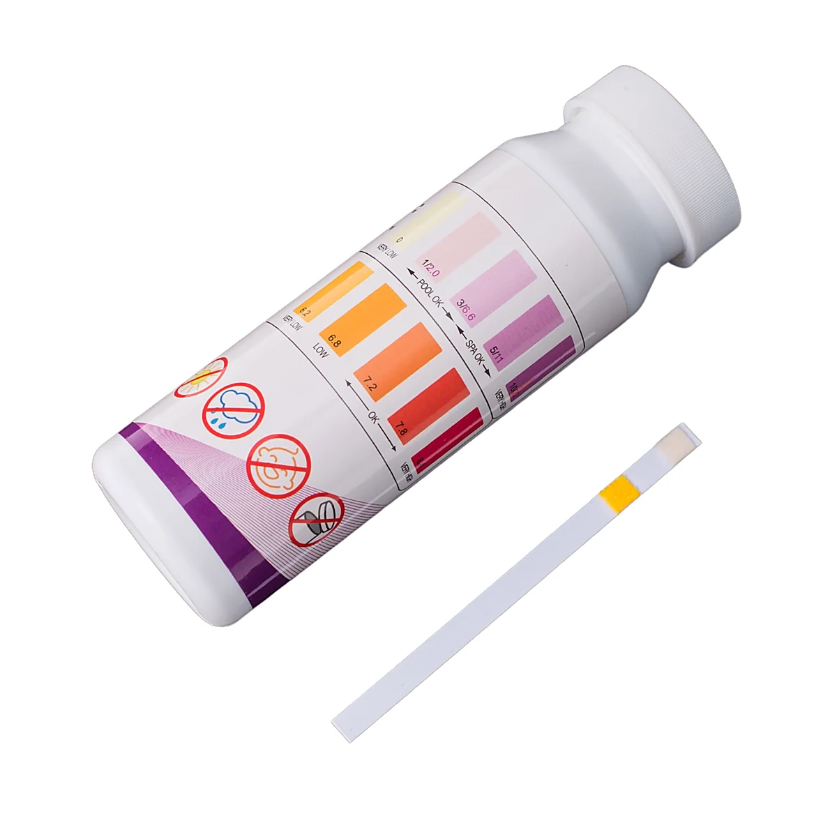 pH test strips white background product image
